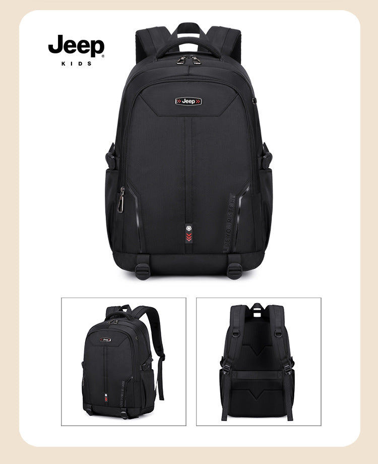 Jeep kids backpack - grades 1-6, lightweight, spine-protecting, waterproof school bag for elementary school students (boys & girls)
