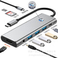 type-c docking station hub one-click screen-off usb converter 4k high-definition screen projection notebook multi-port
