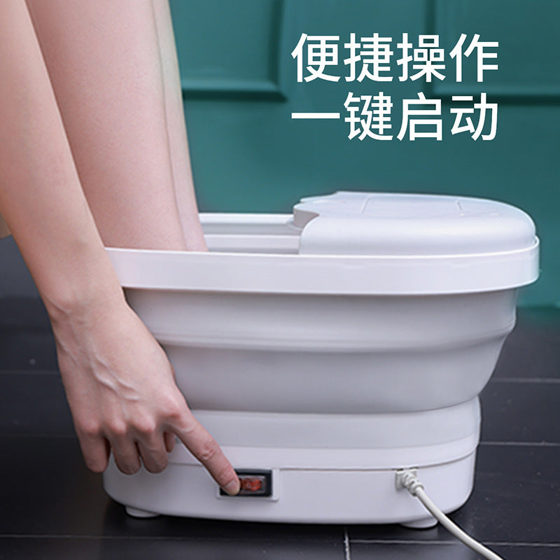 Foldable electric foot bath basin - home use, constant temperature, massage foot tub, portable foot soak bucket with electric heating