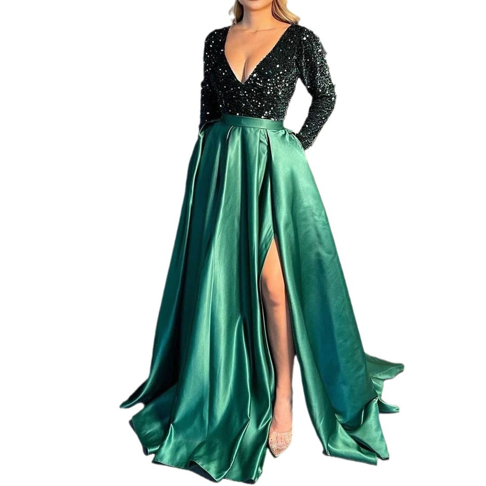 spring/summer new arrivals: european & american style sequin maxi dress - sexy, flowy, and perfect for independent e-commerce stores, banquets, and evening events