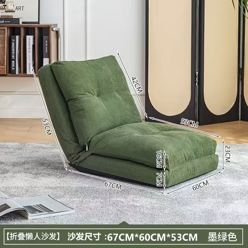 Lazy sofa can lie down and sleep in small apartment for home popular single sofa balcony casualretro square back chair