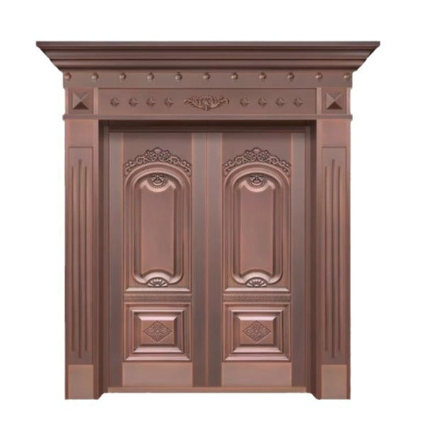 Copper door, villa door, anti-theft door, courtyard door, entrance door, rural self-built house door, entrance door, for home cast aluminum