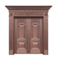 Copper door, villa door, anti-theft door, courtyard door, entrance door, rural self-built house door, entrance door, for home cast aluminum