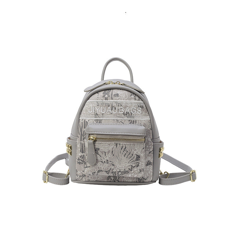 New arrival chinese style floral embroider mini backpack easiest for matchstereo travel classy backpack retroelegant women's bag