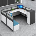 Saint li staff desk employee slot with lunch break foldable bed booth computer desk and chair combination