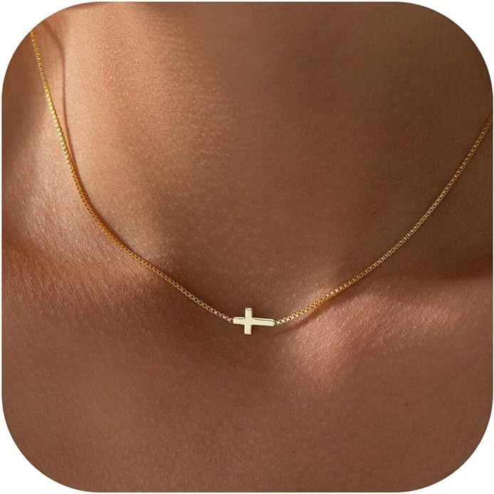 Bestselling new arrivals: 18k gold-plated cross pendant necklace for women - minimalist chic, perfect for everyday wear