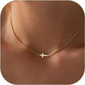 Bestselling new arrivals: 18k gold-plated cross pendant necklace for women - minimalist chic, perfect for everyday wear