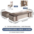 3.0m double short cabinet boss table + long side cabinet + boss chair + 8 door cabinet