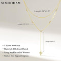 Amazon cross-border new cross necklace niche design y-shaped necklace ins fashion stylish jewelry wholesale