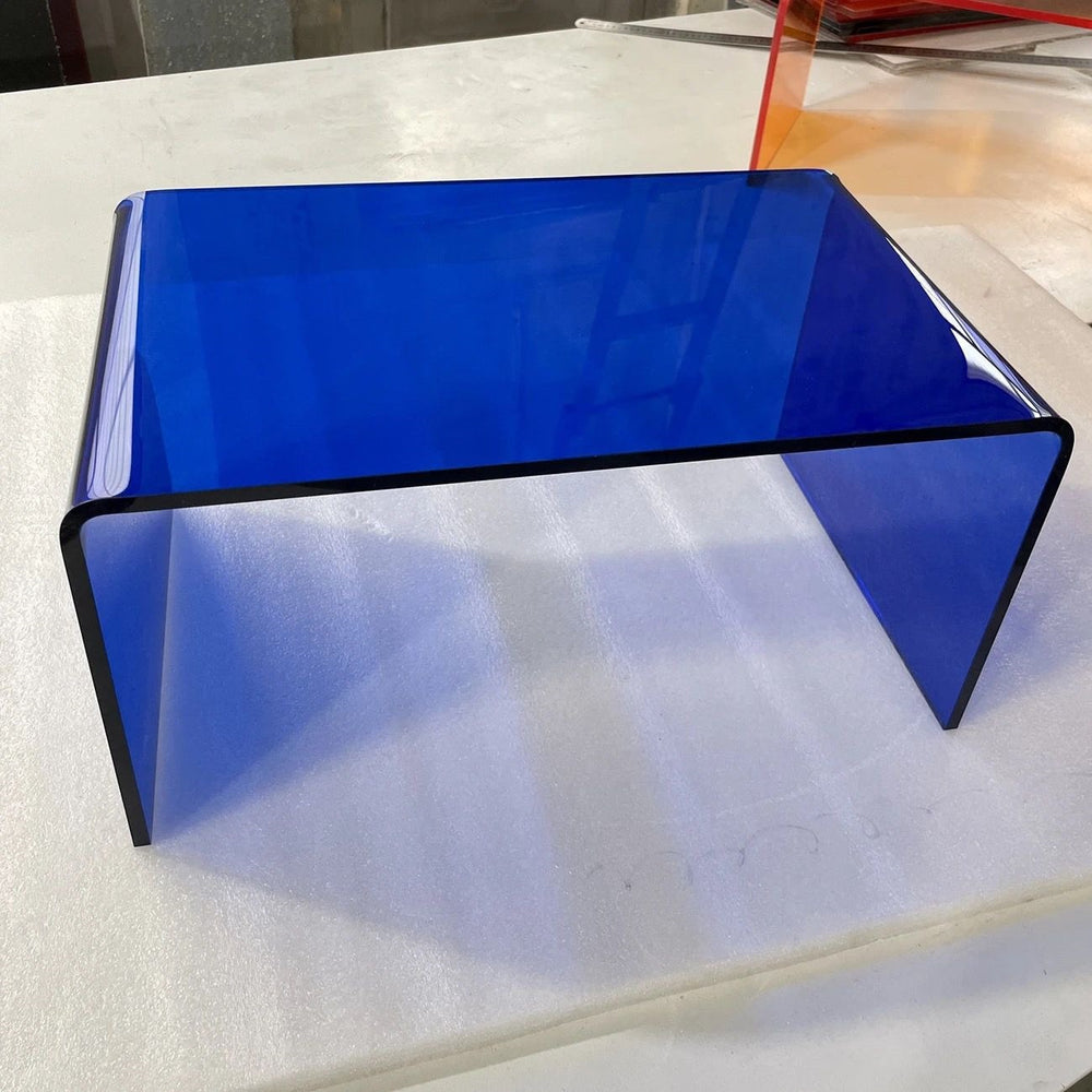 Accessible luxury acrylic side table sofa small side table casual living room popular bay window coffee table scandinavian bedroom transparent corner table