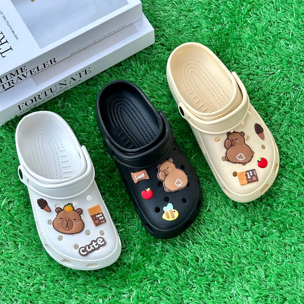 New arrival student clogs for men and women summer outwear cute soft bottom eva non-slip dormitory casual half slippers wholesale