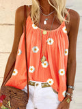 summernew arrivaldaisy floral camisole looseslimming lookins styletops inner wear vacationcasual women's style