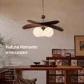 French medieval chinese ancient style rattan lamp restaurant japanese retro dining table chandelier bedroom master bedroom study balcony