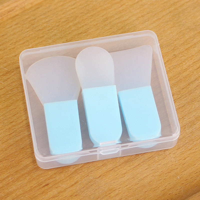 Boxed makeup & beauty silicone brush set - short handle, new mini mud mask applicator, portable beauty tool