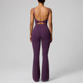 new women's activewear set: quick-dry running workout two-piece, pilates wide-leg yoga outfit