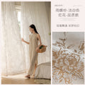 New arrivalfrenchretro butterfly window screen light-transmitting gauze curtain high-end decorative gauze shaoxing keqiao curtain wholesale