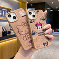 Suitable for apple 16promax brown mobile phone case iphone12 anti-fall tpu protective cover x apple 17 adaptation