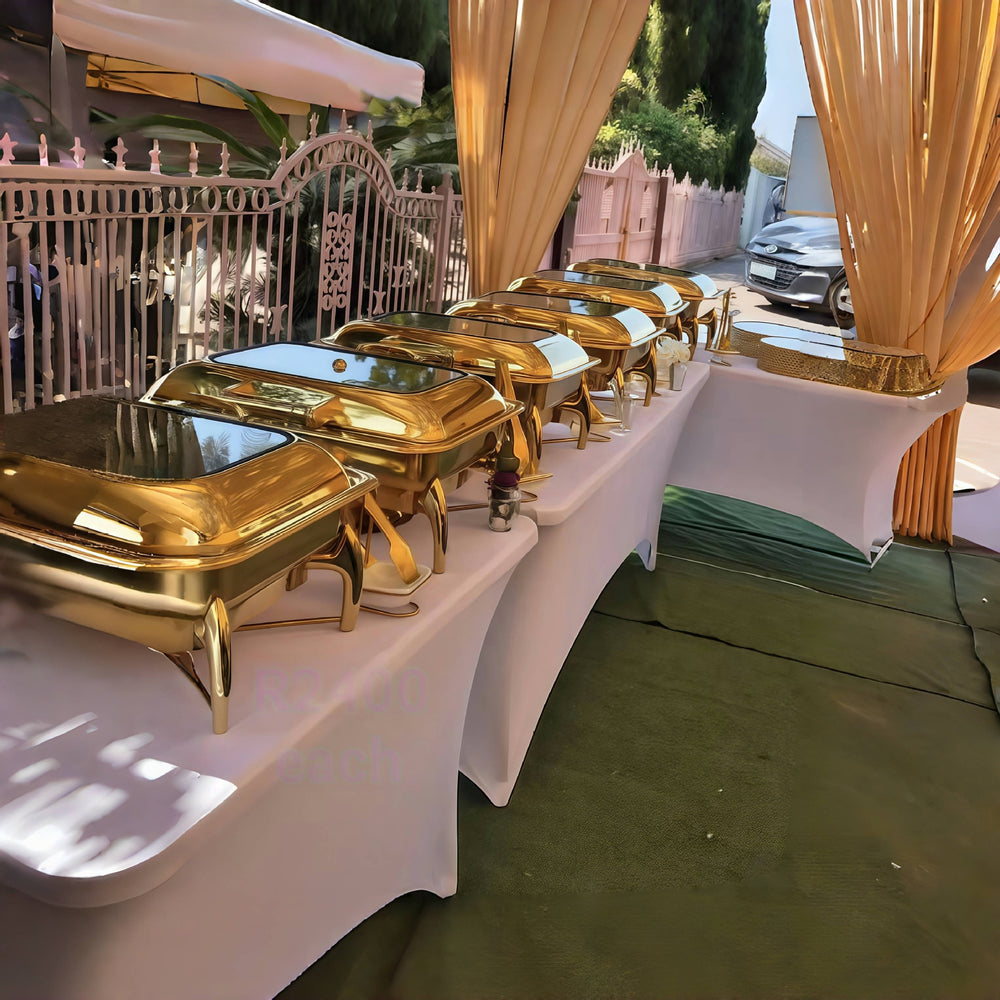 Electric gold stainless steel buffet warming cabinet - 9l buffet stove - ideal for hotels, restaurants, and banquets - in stock