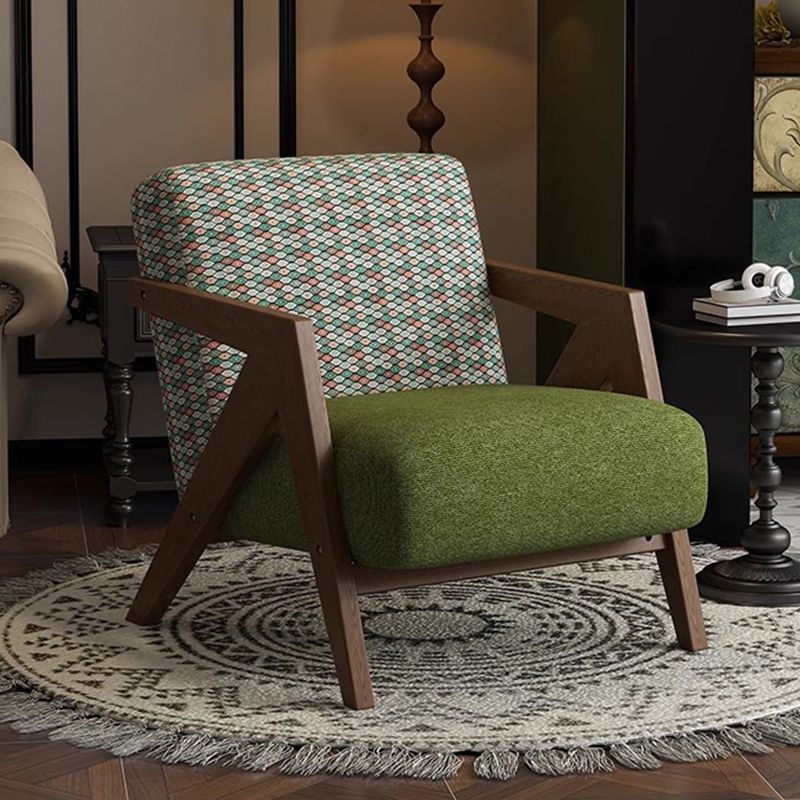 Richard nordic solid wood single sofa chair living room french cafe hotel retrob&b balcony lazy chair