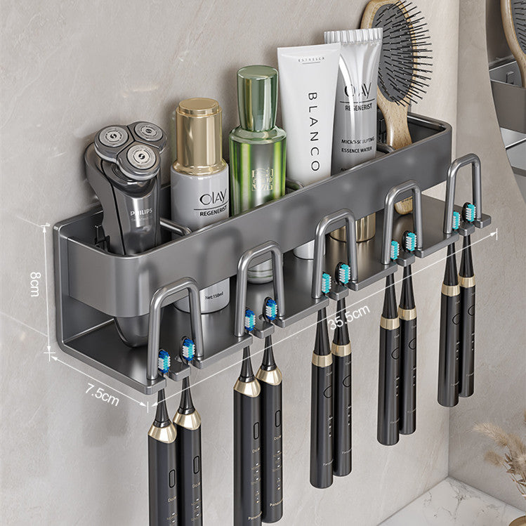 Removable toothbrush rack No punching mouthwash cup holder Wall hanging storage rack Electric toothbrush Toothpaste holder Wholesale