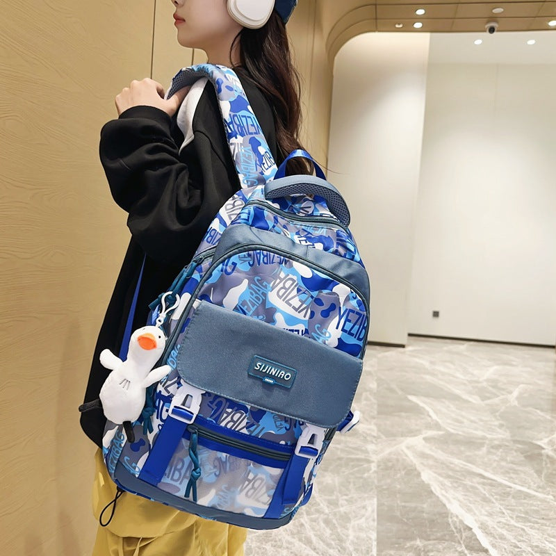 School bag female Korean version high school Japanese college student large capacity backpack junior high school student primary school student backpack