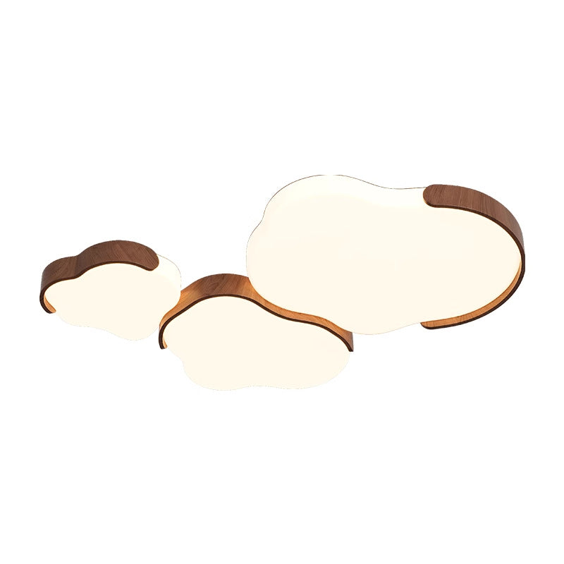 Medieval Cream Wind Living Room Light Eye Protection Cloud Ceiling Light Wabi Silent Wind Bedroom Zhongshan Lighting Whole House 2025 New