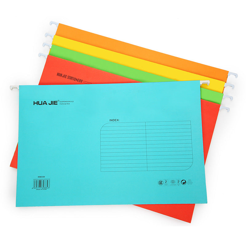 Huajie spot wholesale paper hanging folder hanging Lao a4fc thickened hanging clip card box hanging Lao clip paper