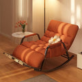 Rocking chair double recliner for home lazy chair plaid reclining living room rocking chair popular casual adult sofa chair