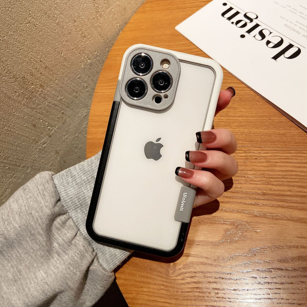 Suitable for iphone17contrast color silicone frame mobile phone case apple 15 lens all-inclusive gradient heat dissipation 14 protective case