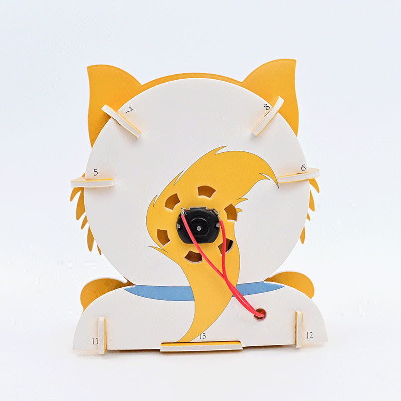 KT board electric fan, cartoon puzzle technology small production, primary school students science and technology festival manual science experiment material package