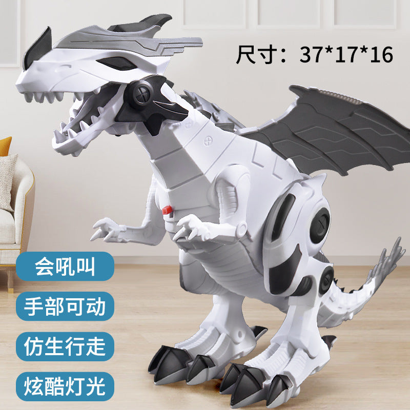 Large electric dinosaur toy for kids - realistic t-rex robot, walks & roars, mechanical simulation animal, perfect gift for boys & girls
