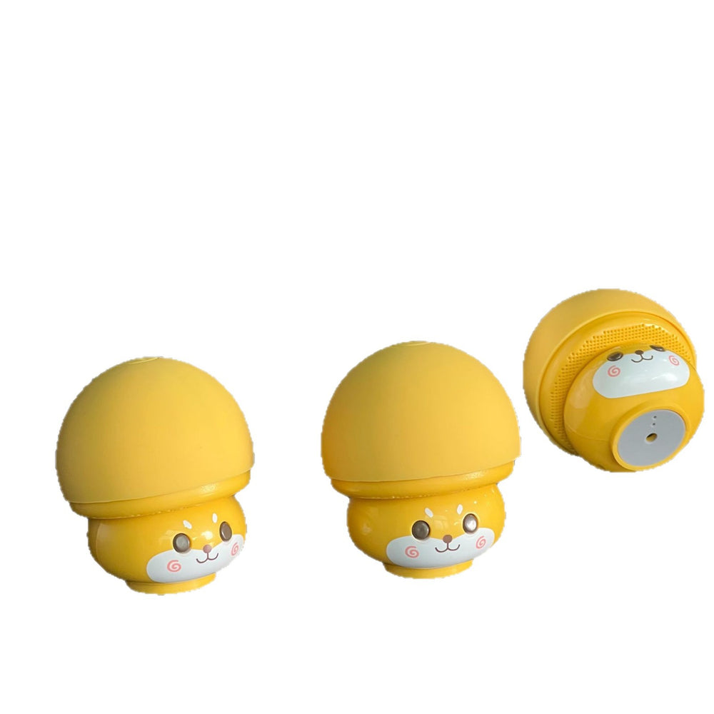 new creative cartoon mini portable waterproof mushroom bluetooth speaker subwoofer outdoor audio