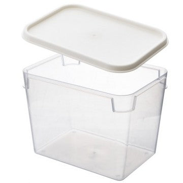 Refrigerator plastic crisper, kitchen fruits and vegetables fresh finishing, transparent sealing, double-layer drain stacking storage with handle