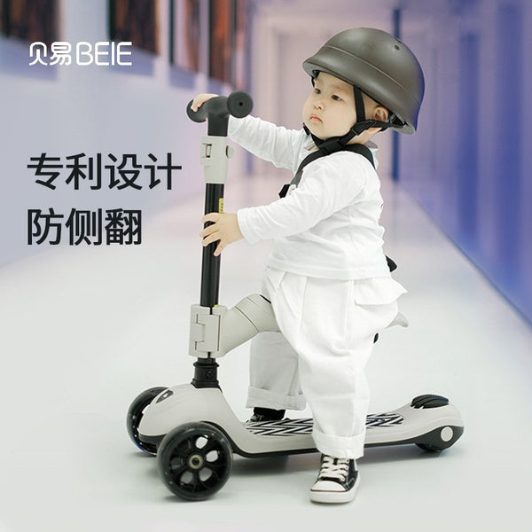 Beiyi Supreme children's scooter can sit and ride multi-function scooter 1-3-6 year old baby gift men and women