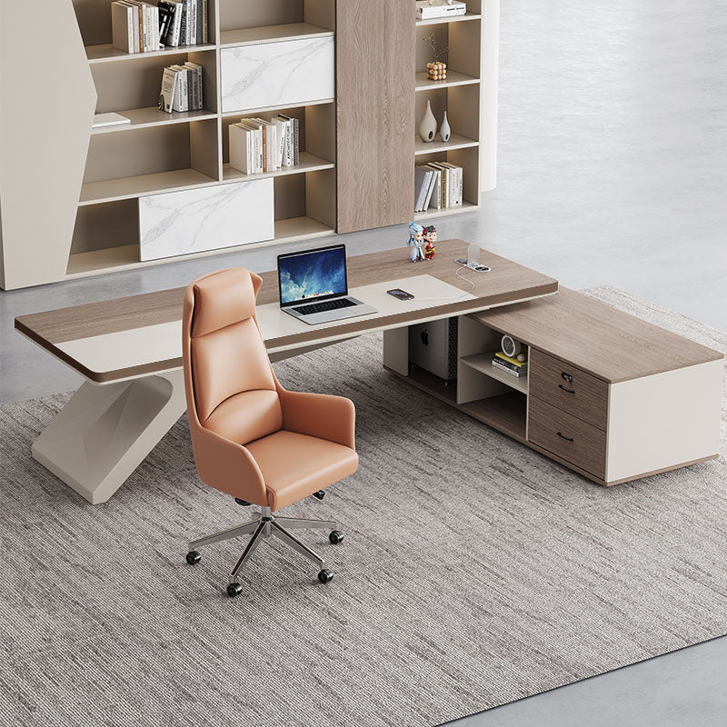 Boss table casual modern accessible luxury president table chairman's office executive table classy sense manager table and chair combination