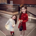 Girls'  chanel-inspired knit fall/winter dress - new stylish baby & kids princess sweater dress, chanel style