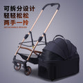 Pet stroller for dogs and cats - portable, foldable, lightweight, and large capacity cat carrier for small to medium breeds