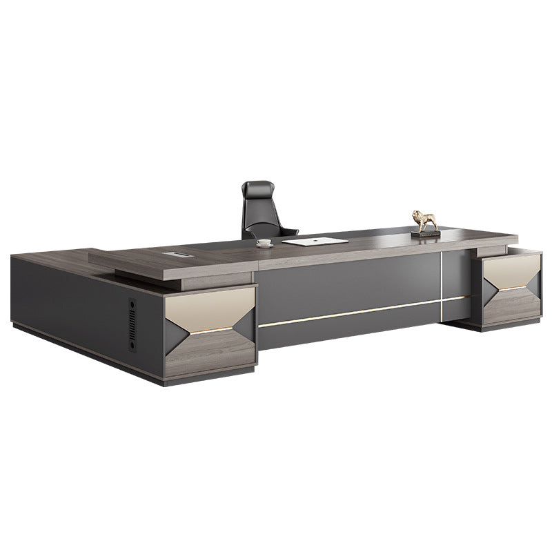 Boss desk simple modern president desk and chair combination double side cabinet head desk manager supervisor office furniture