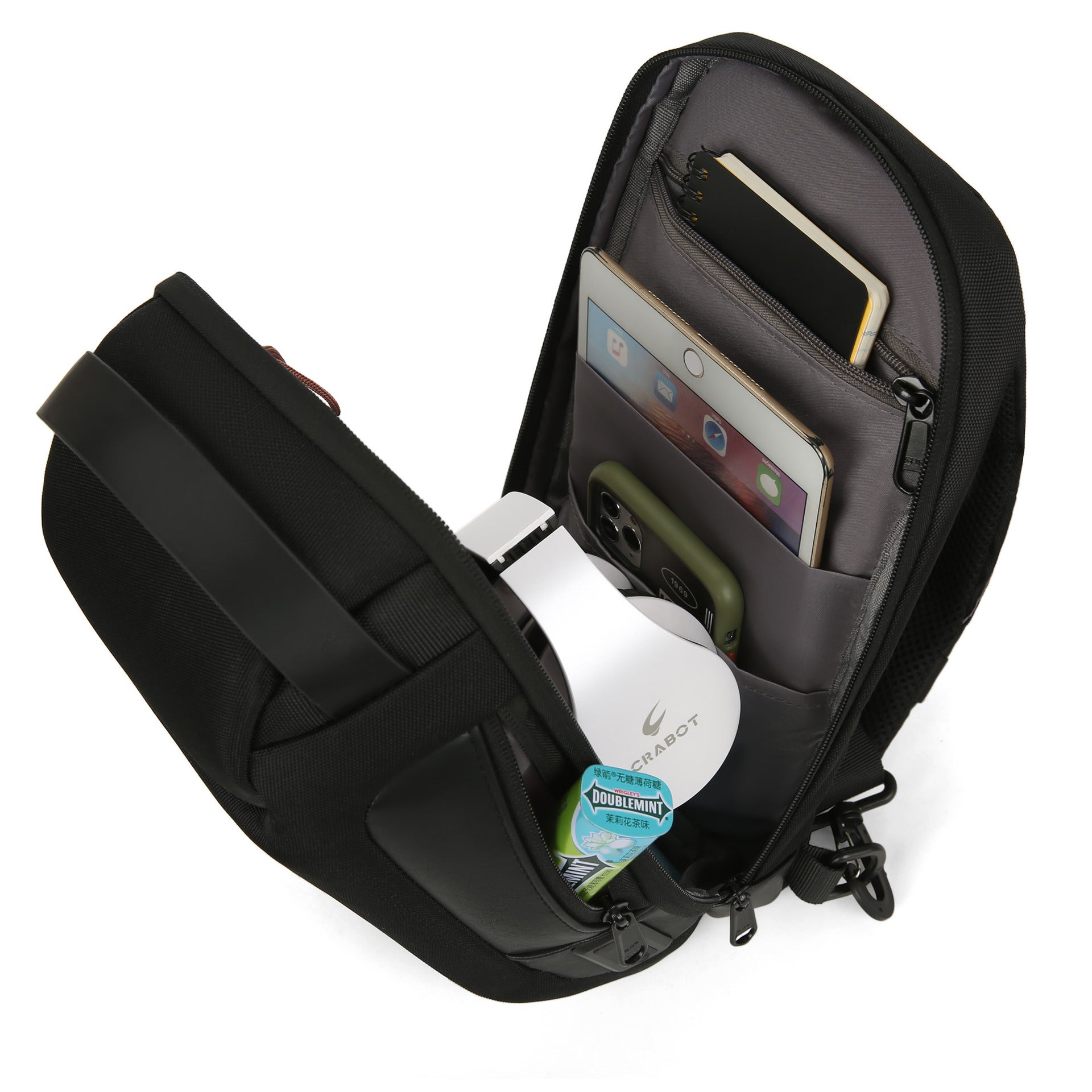 New simple large-capacity messenger bag sports car shape men's multi-functional backpack casual shoulder bag anti-theft breast bag