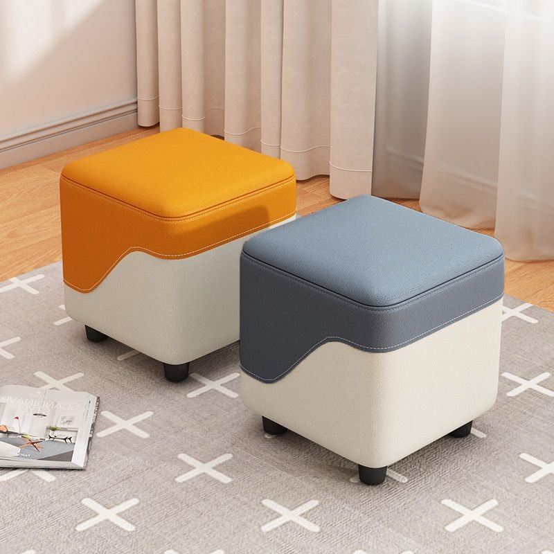 Small bench for home living room small stool casual sofa stool entrance shoe changing stool cloakroom low stool soft bag small square stool