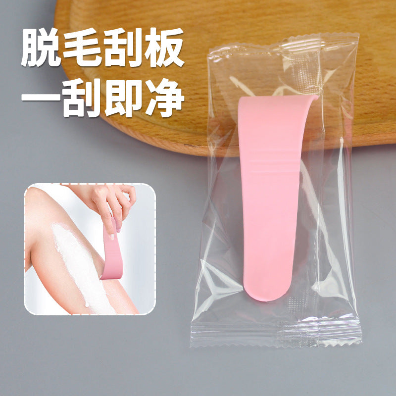 Beauty hair removal scraper plastic pp scraper scraper shaving board to remove armpit hair s curved curved rod spoon individually packaged