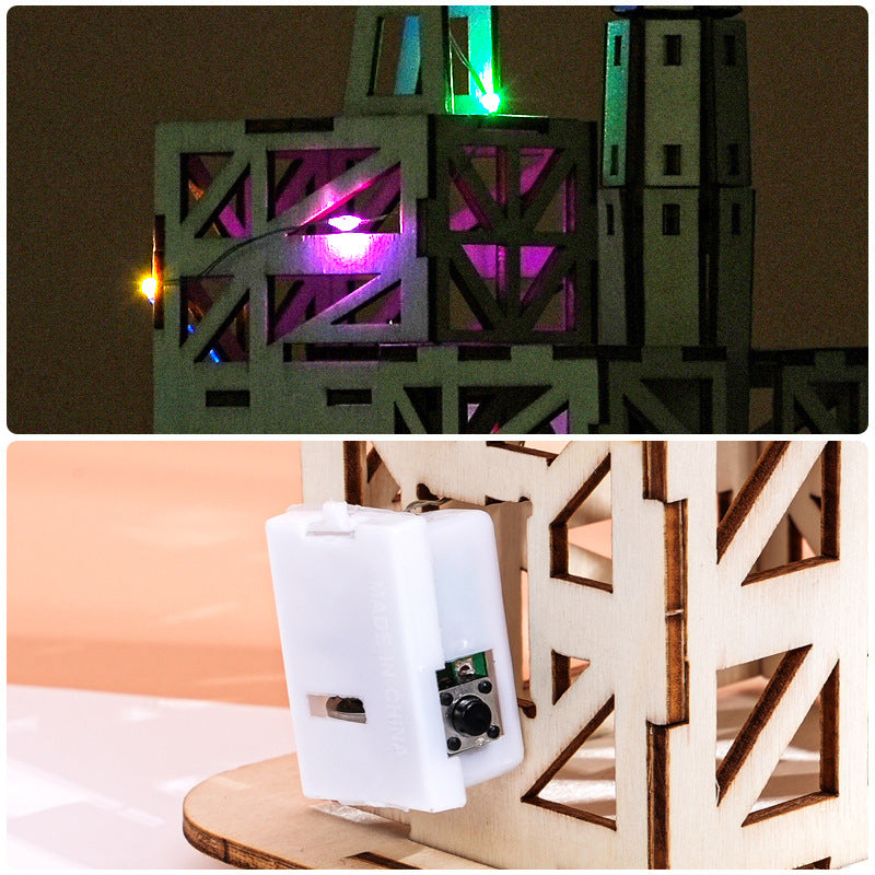 Long March Rocket Technology Small Production Scientific Experiment Aerospace Model Handmade DIY Assembly Puzzle Material Package