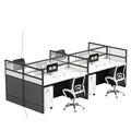 Staff desk and chair combination casual four-six-person partition screen computer desk office computer employee desk