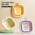 Square cartoon series - purple elephant + green dinosaur + yellow lion [face wash, foot wash, butt wash]