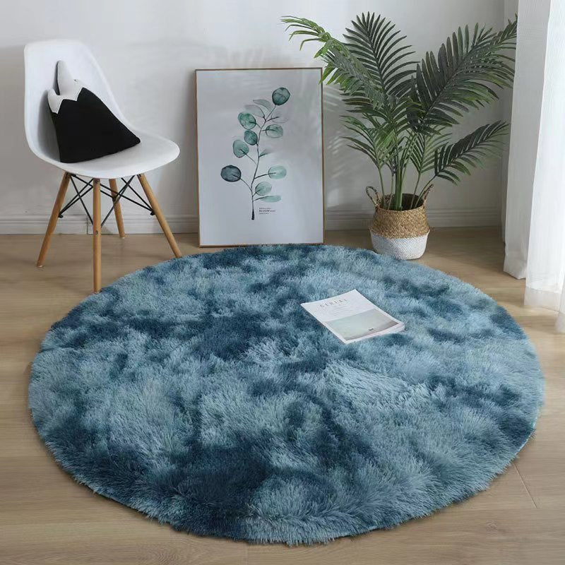 Round silk wool carpet study living room coffee table mat bedroom bedside blanket stuffed hanging basket rocking chair computer chair floor mat
