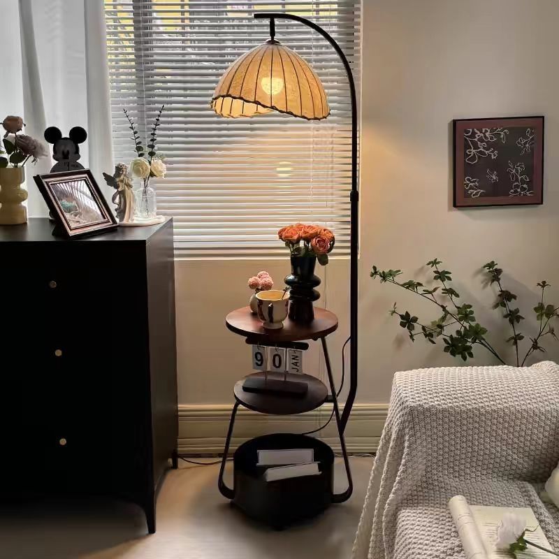 Floor lamp, medieval style bedroom bedside table, integrated grapefruit lamp, living room sofa, atmosphere coffee table, fishing lamp