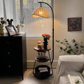 Floor lamp, medieval style bedroom bedside table, integrated grapefruit lamp, living room sofa, atmosphere coffee table, fishing lamp