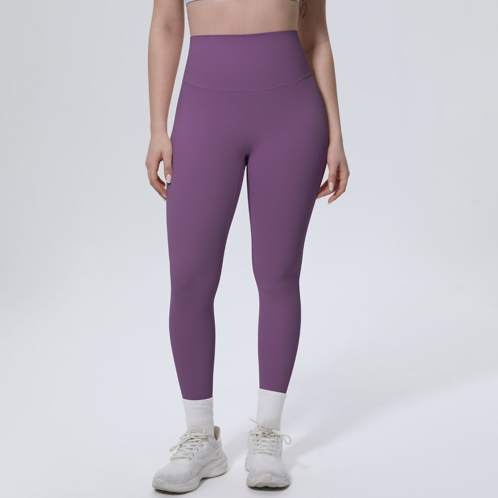 new arrival brushed yoga pants high waist hip lift anti-roll peach butt fitness pants quick-drying tight sports pants for women