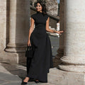 fall/winter women's fashion: european & american style, new cross-border collection, elegant & chic sleeveless a-line maxi dress