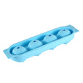 Four-sphere silicone ice cube tray with lid, round ice cube tray, silicone ice mold, round ice making box, creative ice maker